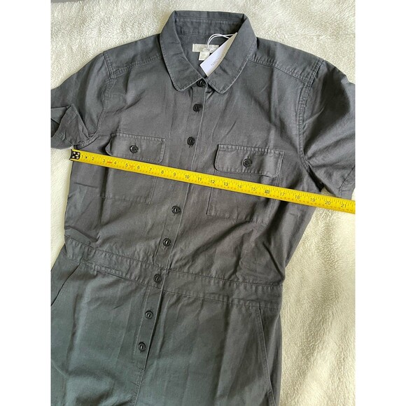 OUTERKNOWN S.E.A. Suit Modified Cap Sleeve Utility Romper Jumpsuit M Storm $168 - Picture 2 of 11